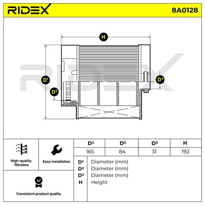 въздушен филтър RIDEX