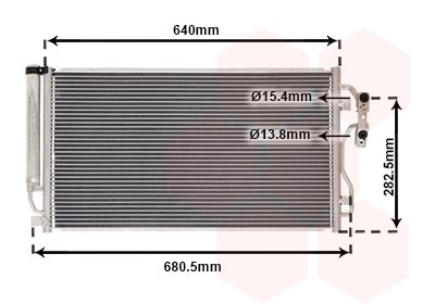 VAN WEZEL 06015709 Радиатор кондиционера  для BMW 4 (Бмв 4)