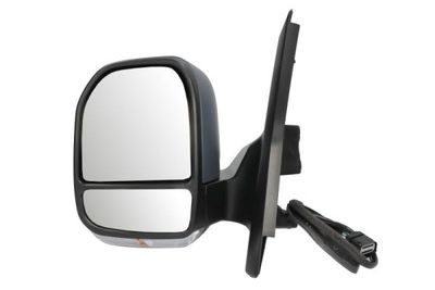 Zijspiegel Links (elektrisch, in reliëf, met verwarming, under-coated, elektrisch opklapbaar, met indicator, aerial) past: FORD TRANSIT / TOURNEO CUSTOM  VW TRANSPORTER T7 12.23-