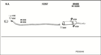 ABGASANLAGE WALKER PE55048