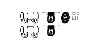 SET MONTARE SISTEM DE ESAPAMENT HJS 82111558