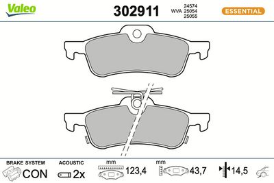SET PLACUTE FRANA FRANA DISC VALEO 302911