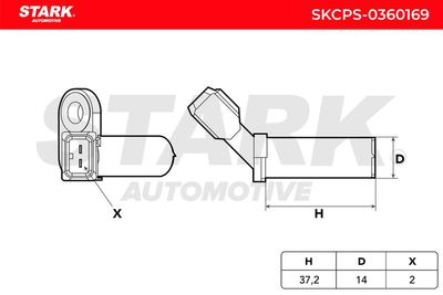 импулсен датчик, колянов вал STARK SKCPS-0360169