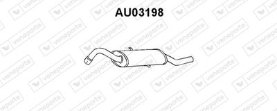 VENEPORTE AU03198 Глушитель выхлопных газов  для AUDI 100 (Ауди 100)