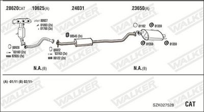 ABGASANLAGE WALKER SZK027528