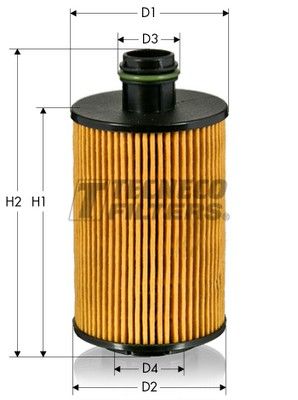 Масляный фильтр TECNECO FILTERS OL07018E для MASERATI GHIBLI