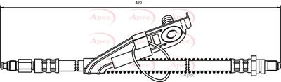 Brake Hose APEC HOS3292