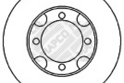 MAPCO 25508 Тормозные диски для HYUNDAI LANTRA I (J-1) 1.5 i.e.