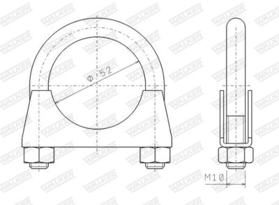 COLIER SISTEM DE ESAPAMENT WALKER 82325 5