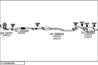 SISTEM DE ESAPAMENT MTS HYUN86699A007408