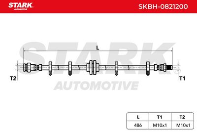 спирачен маркуч STARK SKBH-0821200