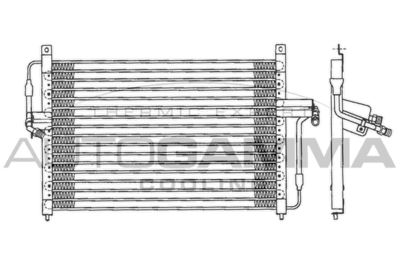Конденсатор, кондиционер AUTOGAMMA 101713 для OPEL SENATOR