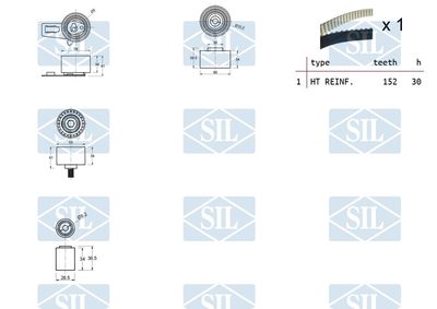 SET CUREA DE DISTRIBUTIE Saleri SIL TK1273 1