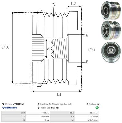 SISTEM ROATA LIBERA GENERATOR AS-PL AFP9034INA 3