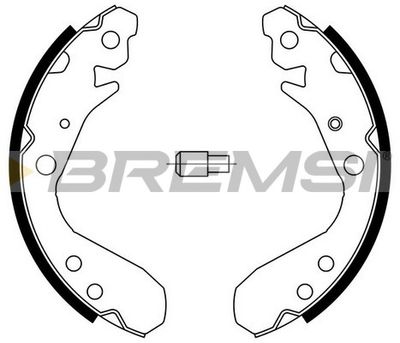 Комплект тормозных колодок BREMSI GF0714 для HONDA INSIGHT