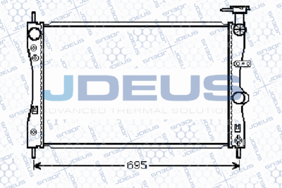 Радиатор, охлаждение двигателя JDEUS 018M40 для SMART FORFOUR