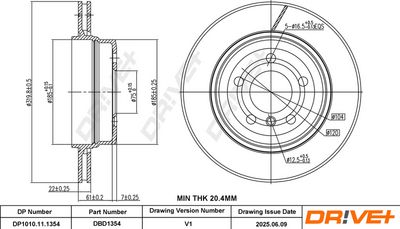 BREMSSCHEIBE DR!VE+ DP1010111354 2