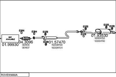 SISTEM DE ESAPAMENT MTS ROVE95660A004012