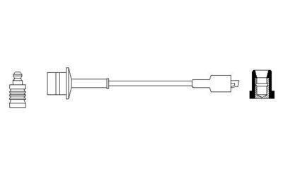 Провод зажигания BOSCH 0 986 356 184 для TOYOTA HIACE