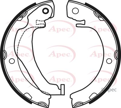 Brake Shoe Set, parking brake APEC SHU778