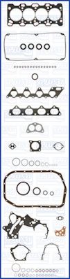 Комплект прокладок, двигатель AJUSA 50139700 для MITSUBISHI SPACE