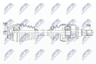 Wał napędowy NTY NPW-BM-164