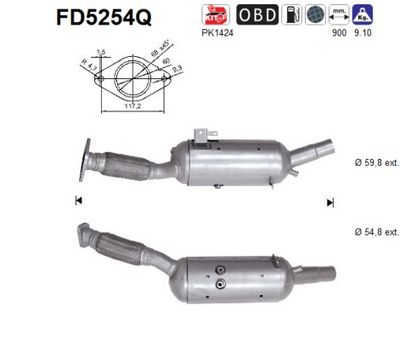 FILTRU FUNINGINE/PARTICULE SIST.DE ESAPAMENT