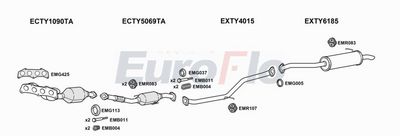Układ wydechowy EUROFLO TYAUR141001C