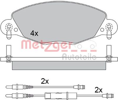 Brake Pad Set, disc brake 1170437