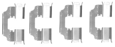 Комплектующие, колодки дискового тормоза HELLA 8DZ 355 203-401 для RENAULT KANGOO