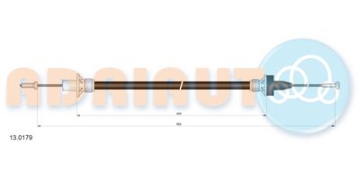 Трос, управление сцеплением ADRIAUTO 13.0179
