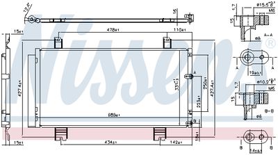 CONDENSATOR CLIMATIZARE NISSENS 94950 5