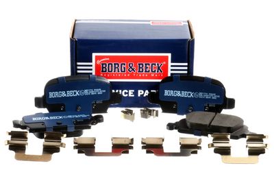 комплект спирачно феродо, дискови спирачки BORG & BECK BBP1774