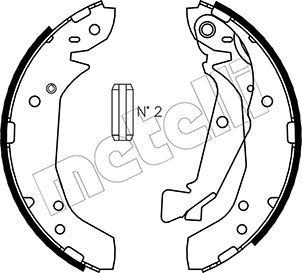 Комплект тормозных колодок METELLI 53-0175 для HYUNDAI XG