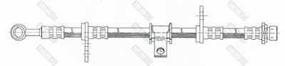 Тормозной шланг GIRLING 9004369 для HONDA PRELUDE