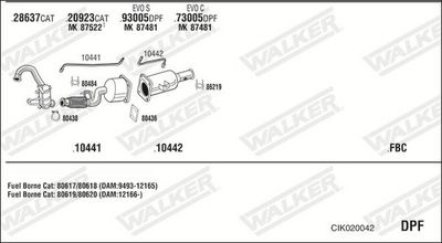 Изпускателна система WALKER CIK020042