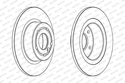 Brake disc Achter Links/Rechts past: LAND ROVER DISCOVERY II, RANGE ROVER II, RANGE ROVER III 2.5D-4.6 07.94-08.12