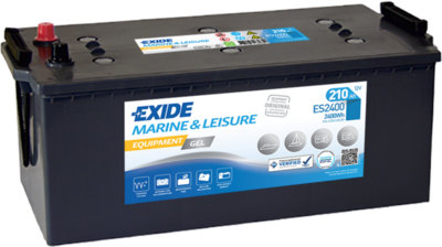 Batterij 12V 210Ah/1030A (EN) EQUIPMENT  (EN) GEL  (EN) MARINE/RV (L+ Standaard terminal) 518x279x240 B00 - geen montageflens (Gel)