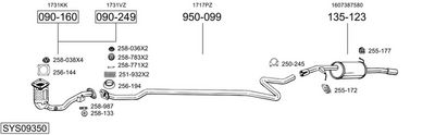 Изпускателна система BOSAL SYS09350