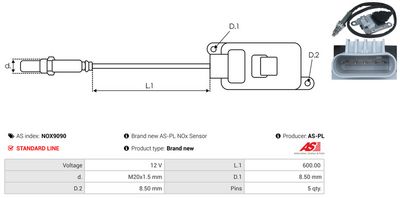 SENZOR NOX INJECTIE ADITIV AS-PL NOX9090 2