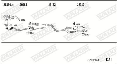 Изпускателна система WALKER OPH16841