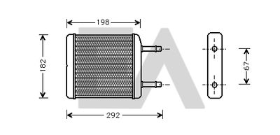 Теплообменник, отопление салона EACLIMA 45C20003 для CHEVROLET SPARK