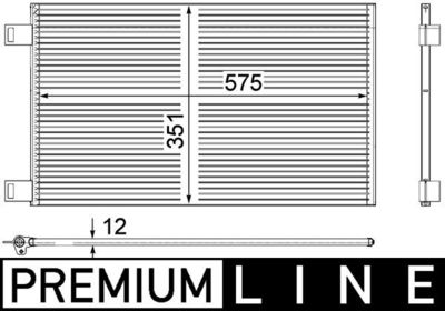 Condenser, air conditioning AC 569 000P