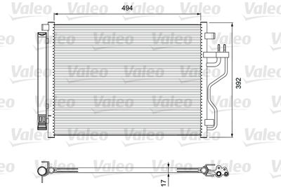 VALEO Condensor, airconditioning (814396)