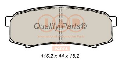 Комплект тормозных колодок, дисковый тормоз IAP QUALITY PARTS 704-12029 для MITSUBISHI PAJERO