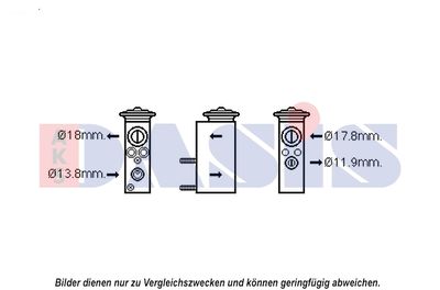 Расширительный клапан, кондиционер AKS DASIS 840207N для MERCEDES-BENZ CLS
