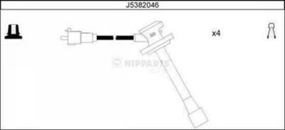 Комплект проводов зажигания NIPPARTS J5382046 для TOYOTA PICNIC