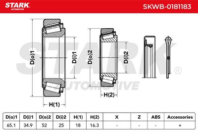 комплект колесен лагер STARK SKWB-0181183