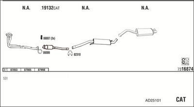 SISTEM DE ESAPAMENT WALKER AD25101