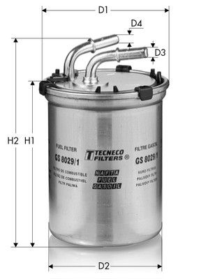 Топливный фильтр TECNECO FILTERS GS8029/1 для VW XL1